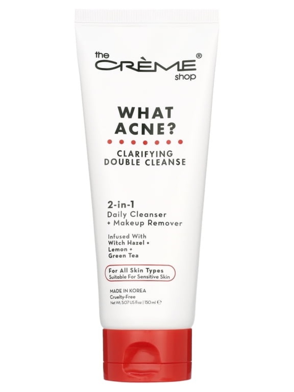 The Creme Shop What Acne 2-in-1 Daily Cleanser 5.07 fl / 150 ml